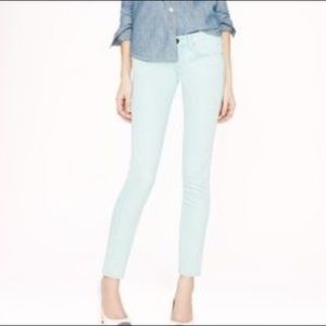 J Crew -Mint Toothpick Jeans